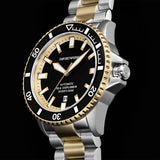 Emporio Armani Sea Explorer Black Dial Two Tone Steel Strap Watch for Men - AR60089 Authentic Buy Shop Now