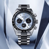 Seiko Prospex Speedtimer Solar Chronograph Limited Edition Blue Dial Two Tone Steel Strap Watch for Men - SSC909 Authentic Buy Shop Now