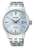 Seiko Presage Cocktail Time Automatic Ice Blue Dial Silver Steel Strap Watch for Men - SRPE19J1 Authentic Buy Shop Now