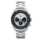 Seiko Prospex Speedtimer 41.4 Solar Chronograph Blue Dial Silver Steel Strap Watch for Men - SSC935 Authentic Buy Shop Now