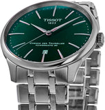 Tissot Chemin des Tourelles Powermatic 80 Green Dial Silver Steel Strap Watch for Men - T139.407.11.091.00 Authentic Buy Shop Now