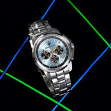 Maserati Successo Chronograph Ice Blue Dial Silver Steel Strap Watch for Men - R8873621044 Authentic Buy Shop Now