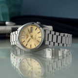 Seiko 5 Sports SNXS Automatic Gold Dial Silver Steel Strap Watch for Men - SRPL59K1 Authentic Buy Shop Now