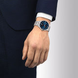 Tissot Chemin Des Tourelles Powermatic 80 Blue Dial Silver Steel Strap Watch for Men - T139.407.11.048.00 Authentic Buy Shop Now