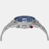 Emporio Armani Racer Chronograph Blue Dial Silver Steel Strap Watch for Men - AR11676 Authentic Buy Shop Now