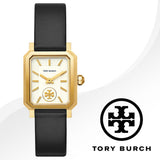 Tory Burch Robinson White Dial Black Leather Strap Watch for Women - TBW1504 Authentic Buy Shop Now