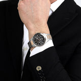 Maserati SFIDA Chronograph Grey Dial Two Tone Steel Strap Watch for Men - R8873640021 Authentic Buy Shop Now