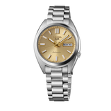 Seiko 5 Sports SNXS Automatic Gold Dial Silver Steel Strap Watch for Men - SRPL59K1 Authentic Buy Shop Now