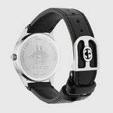 Gucci G Timeless Black Dial Black Leather Strap Watch for Women - YA1265055 Authentic Buy Shop Now