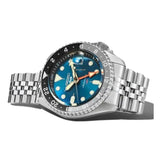Seiko 5 Sports SKX Racers Heritage Velocity Blue Dial Silver Steel Strap Watch for Men - SSK045K1 Authentic Buy Shop Now