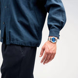 D1 Milano Ultra Thin Blue Dial Silver Steel Strap Watch for Men - D1-UTBJ09 Authentic Buy Shop Now