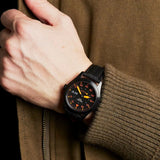 Seiko 5 Sports Flieger Pilot Automatic Black Dial Black Nylon Strap Watch for Men - SRPH33K1 Authentic Buy Shop Now