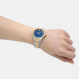 Versace Hellenyium Quartz Blue Dial Two Tone Steel Strap Watch for Women - VE2S00522 Authentic Buy Shop Now