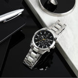 Maserati Attrazione Chronograph Black Dial Silver Steel Strap Watch for Men - R8853151010 Authentic Buy Shop Now