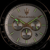 Maserati SFIDA Chronograph Silver Dial Two Tone Steel Strap Watch for Men - R8873640024 Authentic Buy Shop Now