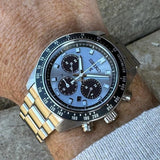 Seiko Prospex Speedtimer 41.4 Solar Chronograph Blue Dial Silver Steel Strap Watch for Men - SSC935 Authentic Buy Shop Now