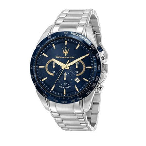Maserati Traguardo Limited Edition Chronograph Blue Dial Silver Steel Strap Watch for Men - R8873612052 Authentic Buy Shop Now