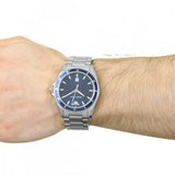 Emporio Armani Sigma Blue Dial Silver Steel Strap Watch for Men - AR11100 Authentic Buy Shop Now