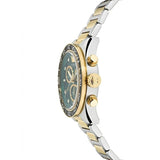 Versace Greca Dome Chronograph Green Dial Two Tone Steel Strap Watch for Men - VE6K00423 Authentic Buy Shop Now