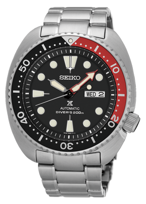 Seiko Prospex Sea Turtle Automatic Black Dial Silver Steel Strap Watch for Men - SRP789K1 Authentic Buy Shop Now