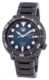 Seiko 5 Sports Automatic Turquoise Dial Grey Steel Strap Watch for Men - SRPC65J1 Authentic Buy Shop Now