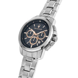 Maserati Successo Chronograph Blue Dial Silver Steel Strap Watch for Men - R8873621037 Authentic Buy Shop Now