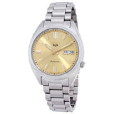 Seiko 5 Sports SNXS Automatic Gold Dial Silver Steel Strap Watch for Men - SRPL59K1 Authentic Buy Shop Now