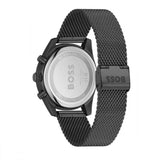 Hugo Boss Skytraveller Chronograph Black Dial Black Mesh Strap Watch for Men - 1514150 Authentic Buy Shop Now