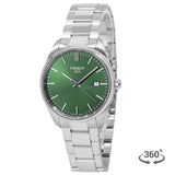 Tissot PR 100 Green Dial Silver Steel Strap Watch for Men - T150.410.11.091.00 Authentic Buy Shop Now
