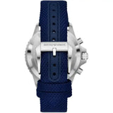 Emporio Armani World Explorer Chronograph Blue Dial Blue Nylon Strap Watch for Men - AR11588 Authentic Buy Shop Now