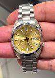 Seiko 5 Sports Automatic Gold Dial Silver Steel Strap Watch for Men - SRPL59K1 Authentic Buy Shop Now