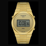 Tissot PRX Digital Quartz Gold Dial Gold Steel Strap Watch for Men - T137.463.33.020.00 Authentic Buy Shop Now