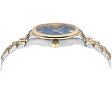 Versace Hellenyium Quartz Blue Dial Two Tone Steel Strap Watch for Women - VE2S00522 Authentic Buy Shop Now