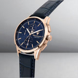 Maserati Sorpasso Chronograph Blue Dial Blue Leather Strap Watch for Men - R8871624009 Authentic Buy Shop Now