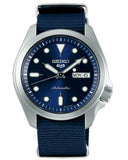 Seiko 5 Sports Automatic Blue Dial Blue Nylon Strap Watch for Men - SRPE63K1 Authentic Buy Shop Now