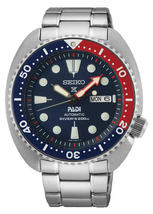 Seiko Prospex Sea Padi Blue Dial Silver Steel Strap Watch for Men - SRPE99K1 Authentic Buy Shop Now