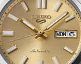 Seiko 5 Sports Automatic Gold Dial Silver Steel Strap Watch for Men - SRPL59K1 Authentic Buy Shop Now