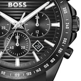 Hugo Boss Strike Chronograph Black Dial Black Rubber Strap Watch for Men - 1514289 Authentic Buy Shop Now