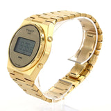 Tissot PRX Digital Quartz Gold Dial Gold Steel Strap Watch for Men - T137.463.33.020.00 Authentic Buy Shop Now
