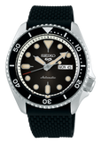 Seiko 5 Sports SKX Automatic Black Dial Black Silicone Strap Watch for Men - SRPD73K2 Authentic Buy Shop Now