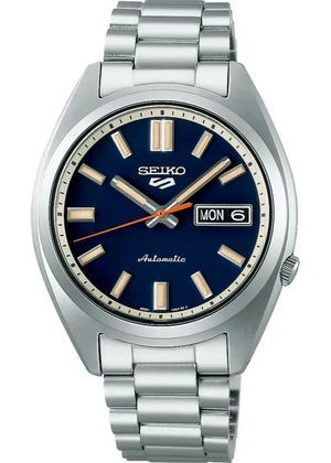 Seiko 5 Sports SNXS Automatic Blue Dial Silver Steel Strap Watch for Men - SRPK87K1 Authentic Buy Shop Now