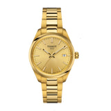 Tissot PR 100 Gold Dial Gold Steel Strap Watch for Women - T150.210.33.021.00 Authentic Buy Shop Now