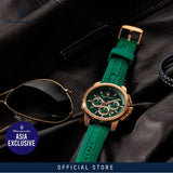 Maserati Successo Chronograph Green Dial Green Silicone Strap Watch for Men - R8871621038 Authentic Buy Shop Now