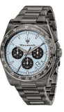 Maserati Velocità Chronograph Blue Dial Black Steel Strap Watch for Men - R8873652004