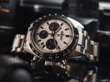 Seiko Prospex Speedtimer Solar Chronograph White Dial Silver Steel Strap Watch for Men - SSC813 Authentic Buy Shop Now