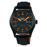 Seiko 5 Sports Flieger Pilot Automatic Black Dial Black Nylon Strap Watch for Men - SRPH33K1 Authentic Buy Shop Now