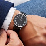 Tissot T Classic Dream Quartz Black Dial Black Leather Strap Watch for Men - T129.410.16.053.00 Authentic Buy Shop Now