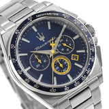 Maserati Velocità Chronograph Blue Dial Silver Steel Strap Watch for Men - R8873652001 Authentic Buy Shop Now
