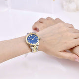 Versace Hellenyium Quartz Blue Dial Two Tone Steel Strap Watch for Women - VE2S00522 Authentic Buy Shop Now