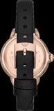 Emporio Armani Mia Mother of Pearl Dial Black Leather Strap Watch for Women - AR11598 Authentic Buy Shop Now